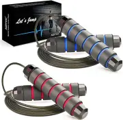 Jump Rope, Ball Bearings Tangle-Free Rapid Speed Cable Skipping Rope