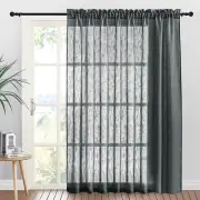 Linen Sheer Curtains Tear Resistant Versatile Light Filtering Curtains Drapes
