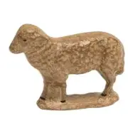 New Reproduction Antique German SHEEP FIGURINE Shelf Sitter Figure 4"