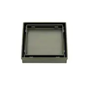 Radiant Centre Square Floor Waste - Tile Insert - 100mm x 100mm - Gun Metal Grey (38mm outlet)