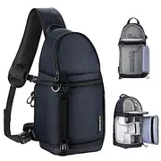 [K&F Concept] Camera Sling Bag Crossbody Bag Waterproof Camera Shoulder Backpack DSLR/SLR/Mirrorless Camera Case