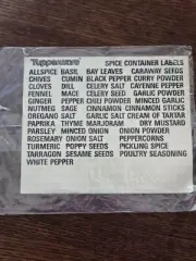 Vtg Tupperware Modular Mate Container Labels Set Pantry Organize