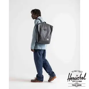 Herschel Roll Top Backpack【11194】黑 包包 豬鼻子 後背包 捲頂包 素面包