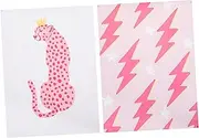 Alipis 2pcs Indoor Wall Painting Pink Themed Picture Hanging Wall Pictures Scene Decors