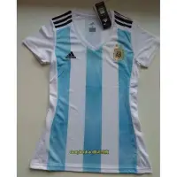 在飛比找Yahoo!奇摩拍賣優惠-世界杯經典款 阿根廷女版足球衣 阿根廷國家隊 女款球衣 主場