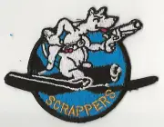 VBF-80 "SCRAPPERS" SQUADRON WW-2 FLIGHT JACKET PATCH ORIGINAL & UNUSED