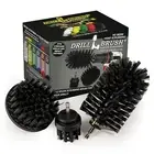 Grill Cleaning Brush Drill Attachment Set - Power Scrubber Drill Brush Cleaning