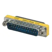 DB25 25 Pin D-SUB Male to Male Mini Gender Changer Adapter Coupler Connector