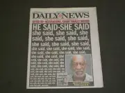2015 DECEMBER 31 NEW YORK DAILY NEWS - BILL COSBY BUSTED - 55+ ACCUSATIONS