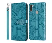 For Samsung Galaxy A11 Cover with Kickstand - Blue