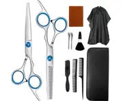 11pcs，Hairdresser Hair Cutting Scissors Set, Upgraded Professional Haircut