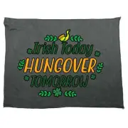 Irish Today Hungover Tomorrow St Patricks Day Ireland Microfiber Sports Towel