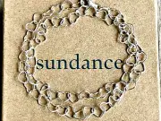 NEW $198 Sundance 14-17" Adjust. HEART LOVE Italy Sterling Silver Link Necklace