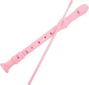 Parliky 1 Set Soprano Flute for Beginners Cute Recorder with Cleaning Stick Storage Bag Durable Material for Music Students and