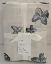 Pottery Barn Butterfly Kisses Organic Percale Cal. King Sheet Set 4 Multicolor