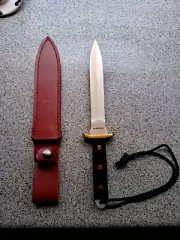 Magnum by Boker Combat Dagger Fixed Blade Knife | Hardwood / Satin | 02GL033