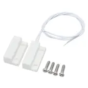 1 Set Wired Magnetic Alarm System Door Window Sensor Switch With Screw