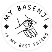 My Basenji is My Best Friend - 10 Pack Circle Stickers 3 Inch - Dog Pet