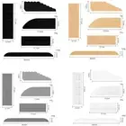 Threshold Bar Kit Step Ramp Climbing Mat for Ecovacs Narwal Roborock Sweep Robot