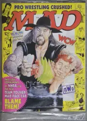 Vintage SEALED 1998 MAD Magazine 366 WCW WWF WCW Undertaker NHRA Toliver Inserts