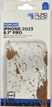 Quad Lock Apple iPhone 15 PRO Wet Weather Poncho 7106527 *FREE EXPRESS FREIGHT*