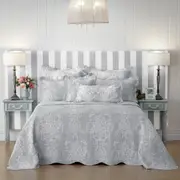 Bianca Florence Bedspread Set Grey