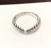 Pandora Lively Wish, Ring #197681 +HINGED BOX +POLISH CLOTH + Tag