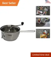 2-Quart Stainless Steel Food Mill - Effortless Mashing, Straining, and Ricing