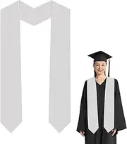 [Kaumoluo] Graduation Stole,Honor Stole Plain Sash, 60" Long for Graduation Ceremony and Graduation Photos