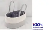 Baby Cotton Round Portable Caddy Organizer Storage Wipes Nappy Hold Nursery