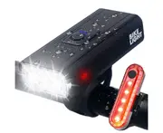 Bike Lights, USB Rechargeable Bike Light Set, IPX6 Waterproof Cycling Front Headlight and Back Taillight, 6 Light