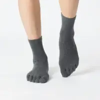 在飛比找momo購物網優惠-【aPure】PureSocks除臭襪-中筒五趾襪(深灰色)