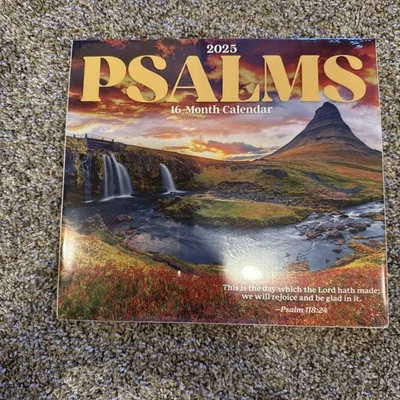 Psalms | 16 - Month 2025 Calendar (size 11 x 10 inches) - NEW