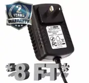 UL 8FT Power Adapter for Roland JS-8, Juno-D, Juno-Di