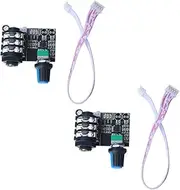 2PCS TL072 Op Amp High Impedance Preamplifier Preamp Pre-Amplifier Board for Guitar Instrument