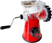 JS Gourmet Meat Grinder, Manual Hand Crank Meat Mincer with Stainless Steel Blades and Non-Slip Suction Base, Fast and Effortless Grinding for Beef, Chicken, Hamburgers and More