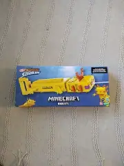 Nerf Super Soaker MINECRAFT WATER BLASTER - AXOLOTL Mob Design - NEW SEALED!