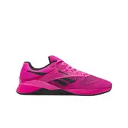 Reebok Nano X4 Womens Training Shoes Black/Laser Pink Fitness Footwear