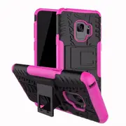MCC Heavy Duty Samsung Galaxy S9 Shockproof Phone Handset Case Cover Skin [Pink]
