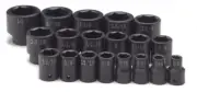 SK TOOLS 4039 - 19 Piece 1/2" Dr. Standard SAE Impact Socket Set - 6 Point