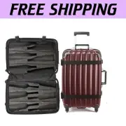 Luxury Hard Shell Wine Suitcase - 12 Bottles, Shockproof, Lifetime Warranty