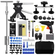 Dent Repair Kit for Cars with Slide Hammer T-Bar and Glue Tabs