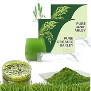 Natural Green Barley Powder,Barley Grass Juice Powder Organic,Pure Barley Grass Powder for Women and Men,for Stay Up Late,Have Poor Living Habits