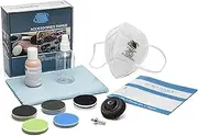 Glass Polish 28002 xNet DIY Glass Scratch Removal Kit for All Glass Surfaces - Ø 50mm with Drill Attachment