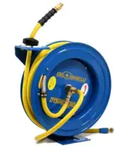 BluBird Oilshield 3/8 in x 50 ft Heavy Duty Retractable Air Hose Reel