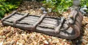 FAIRY GARDEN FUN CHRISTMAS Toboggan Snow Sled Miniature Figurine Dollhouse