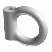 Polaris Forging D-Ring, Medium Gloss Black, Genuine OEM Part 5632152-067, Qty 1