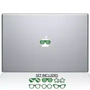 The Decal Guru 2039-MAC-15X-LG Retro Glasses Decal Vinyl Sticker, 15" MacBook...
