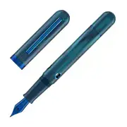 Nahvalur Nautilus Fountain Pen in Faroe Marine - Double Broad Point- NEW in Box