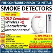 Paired Wireless (RF) Interconnected Photoelectric Smoke Alarm 10Yr Battery